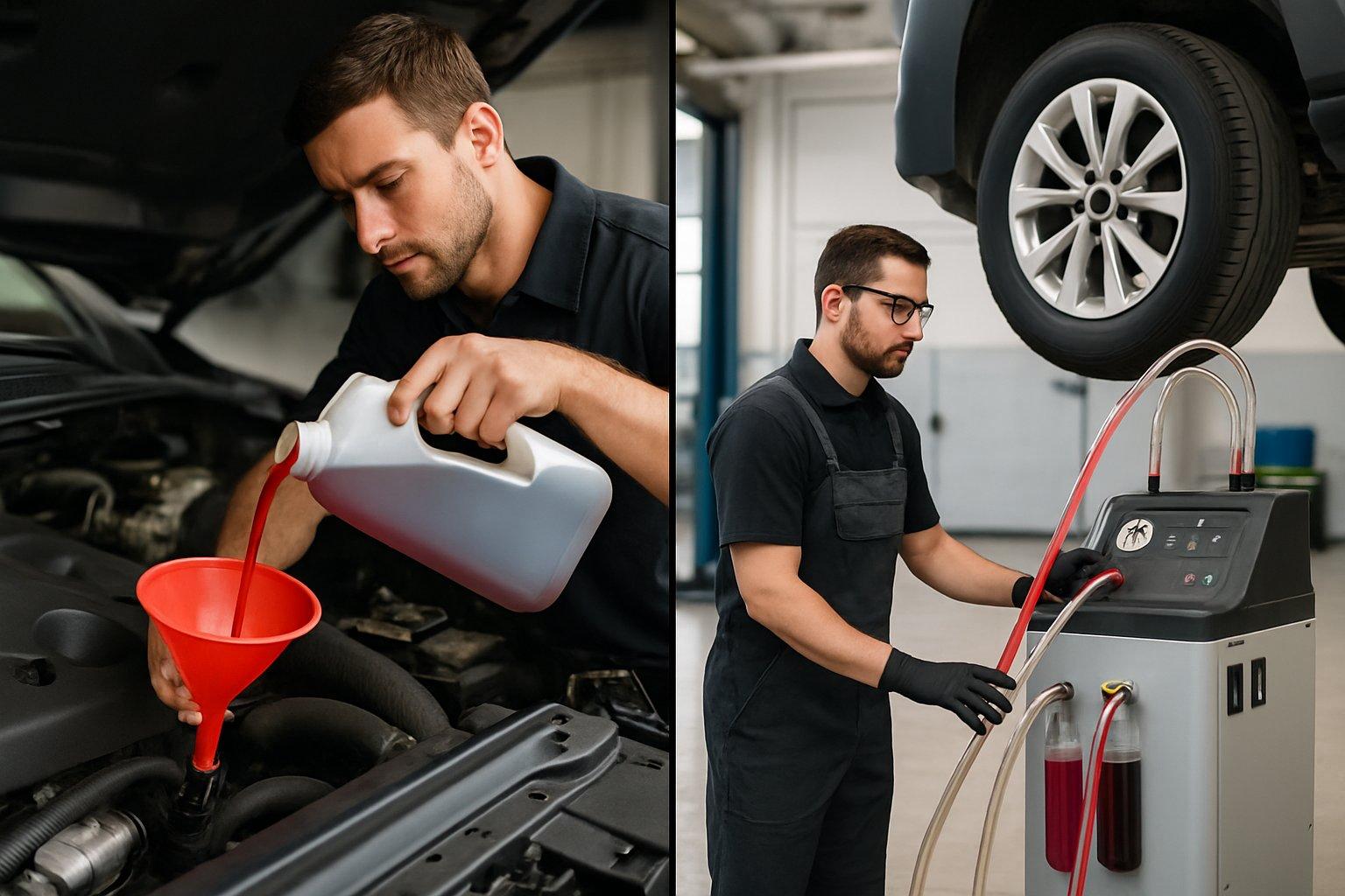 transmission fluid change vs flush